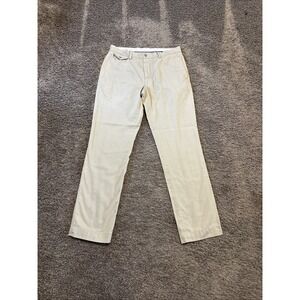 Polo Ralph Lauren Pants Mens 33x32 Bedford Chino Straight‎ Fit Khaki Tan Cream